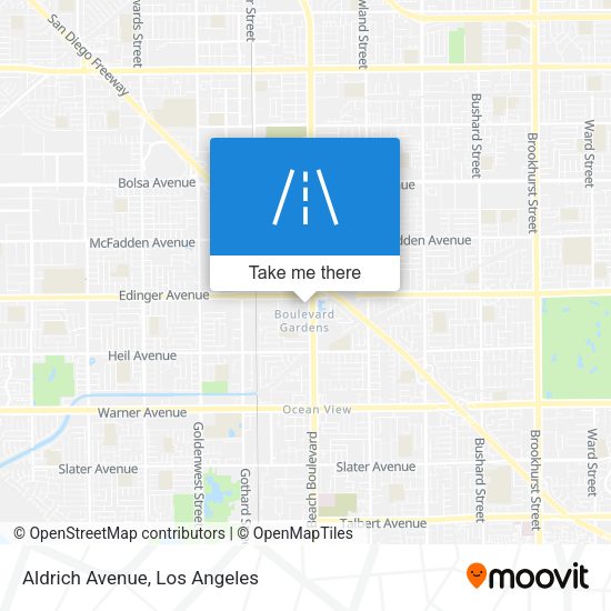 Mapa de Aldrich Avenue