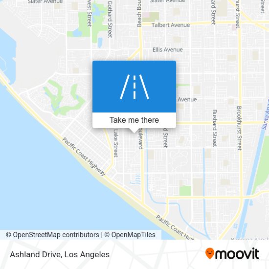Mapa de Ashland Drive