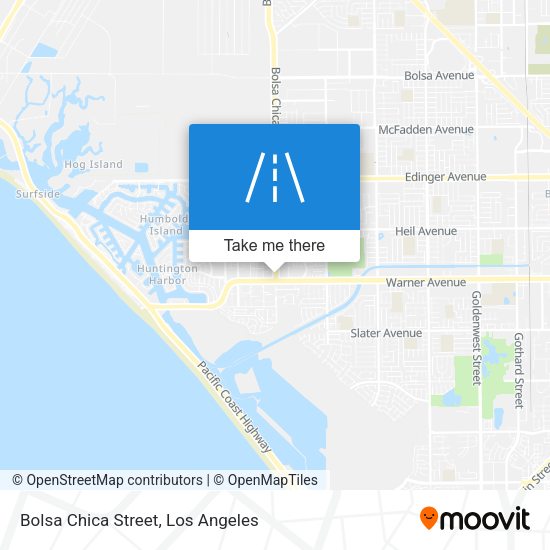 Mapa de Bolsa Chica Street