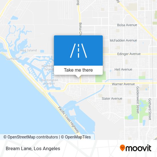 Mapa de Bream Lane