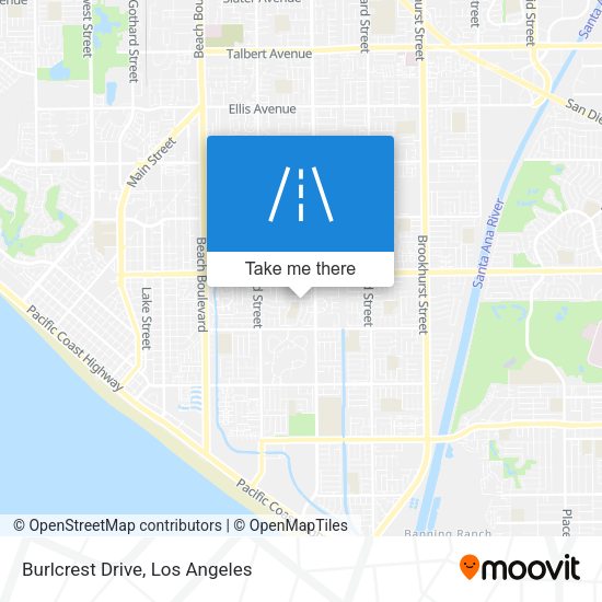 Mapa de Burlcrest Drive