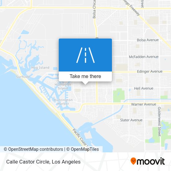 Calle Castor Circle map