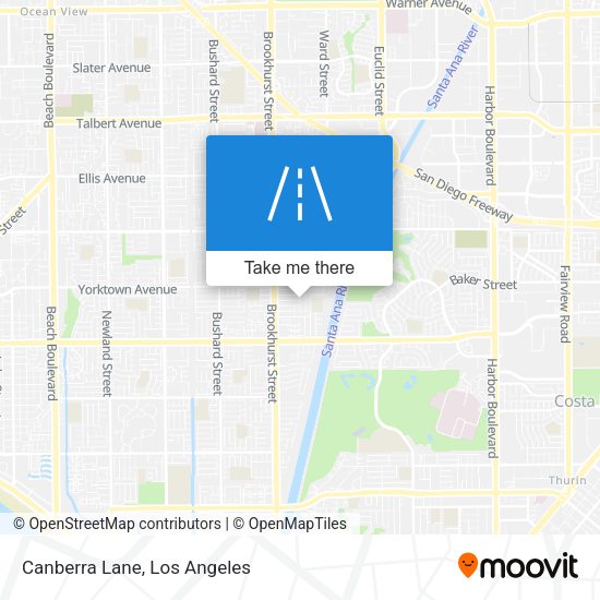 Canberra Lane map