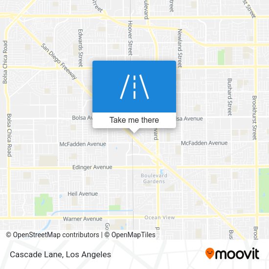 Cascade Lane map