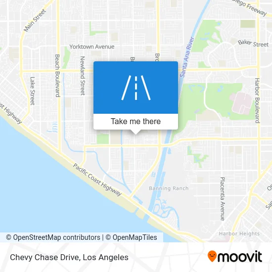 Chevy Chase Drive map