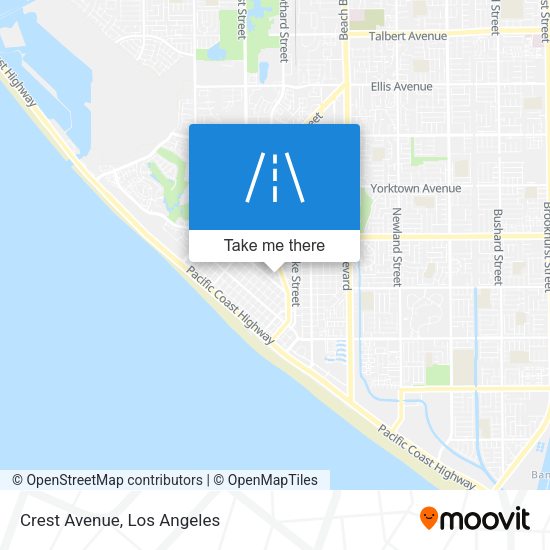 Crest Avenue map