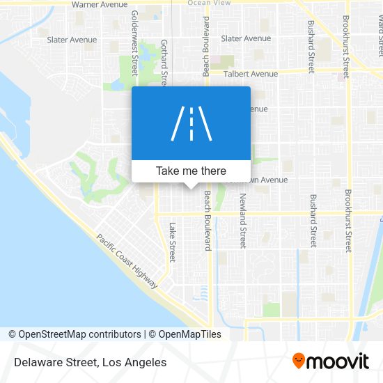 Mapa de Delaware Street