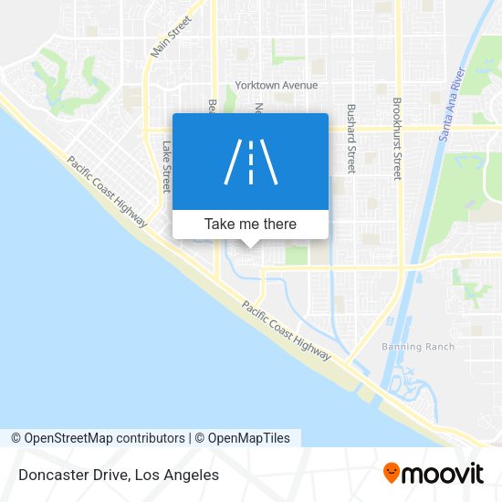 Doncaster Drive map