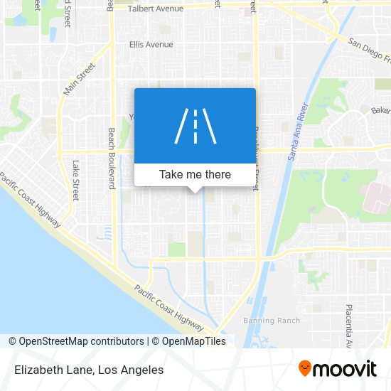 Mapa de Elizabeth Lane