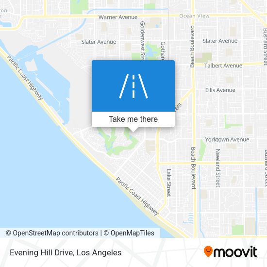 Mapa de Evening Hill Drive