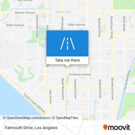 Mapa de Falmouth Drive