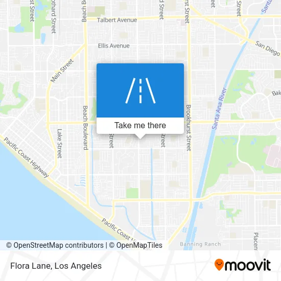 Flora Lane map