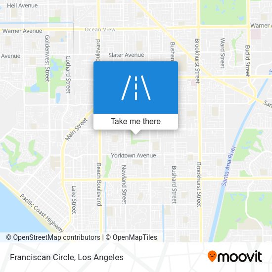 Franciscan Circle map