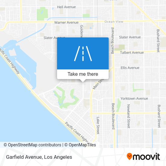 Mapa de Garfield Avenue