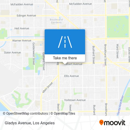 Mapa de Gladys Avenue