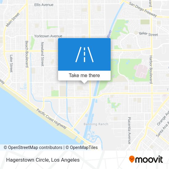 Mapa de Hagerstown Circle