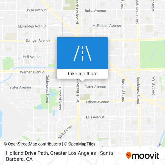 Holland Drive Path map