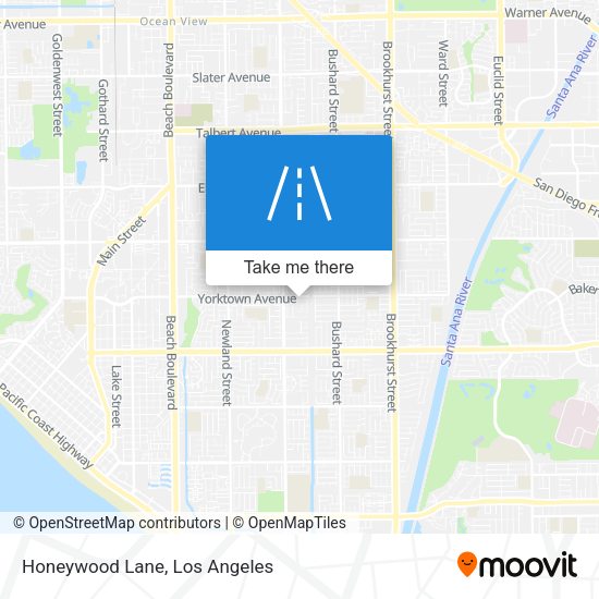 Honeywood Lane map