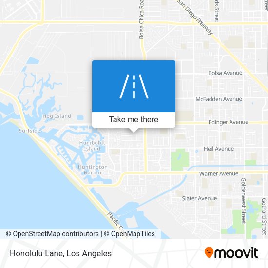 Mapa de Honolulu Lane