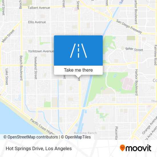 Hot Springs Drive map