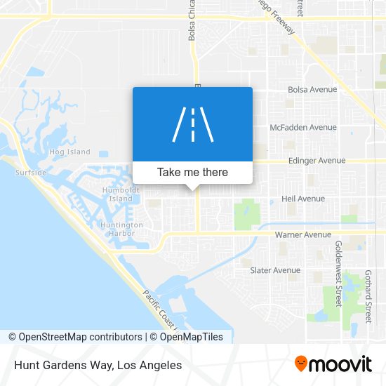 Hunt Gardens Way map