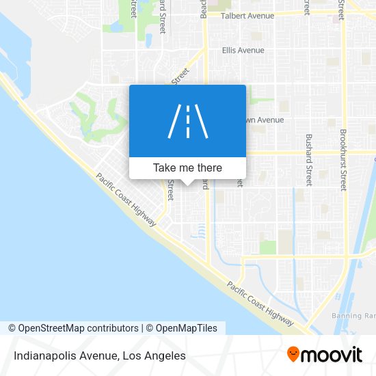 Indianapolis Avenue map