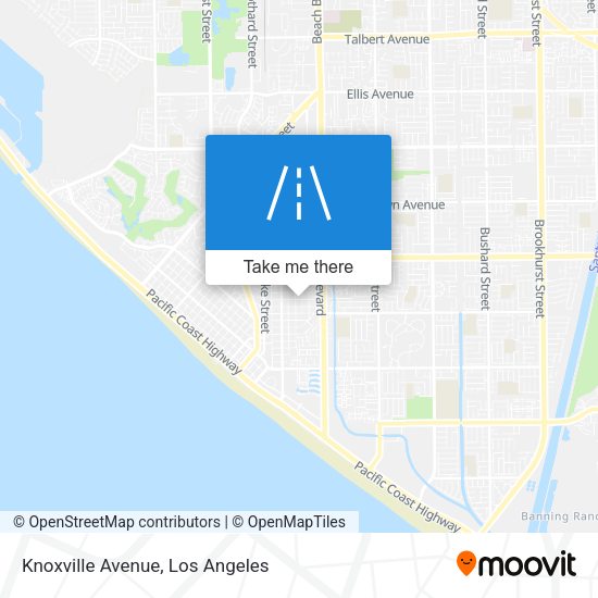 Knoxville Avenue map