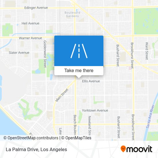 La Palma Drive map