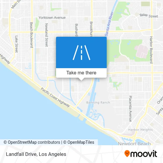 Landfall Drive map