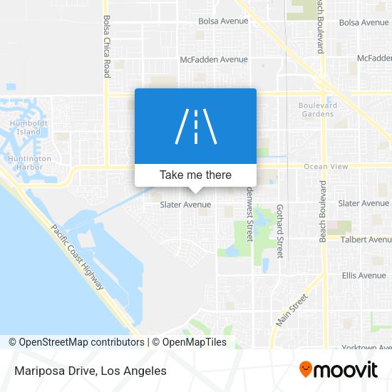 Mapa de Mariposa Drive