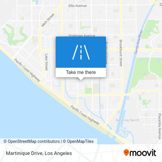 Mapa de Martinique Drive