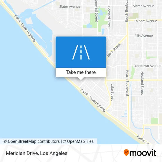 Meridian Drive map