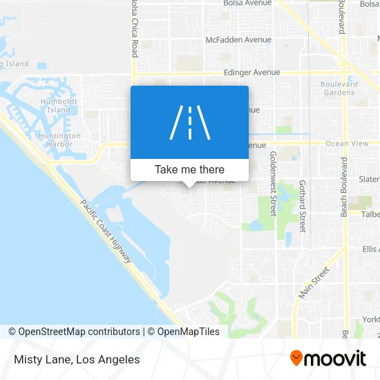Misty Lane map