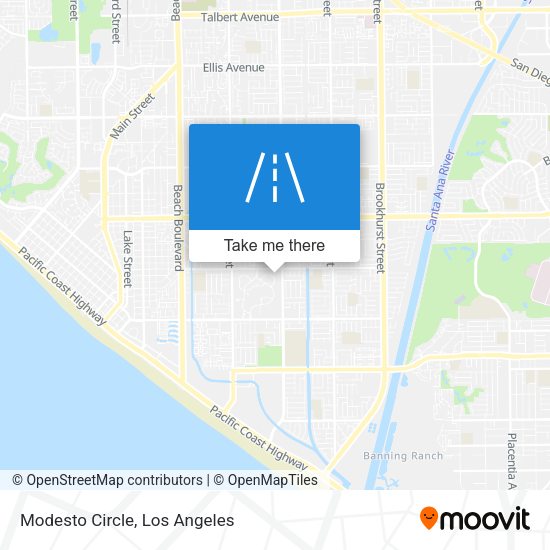 Mapa de Modesto Circle