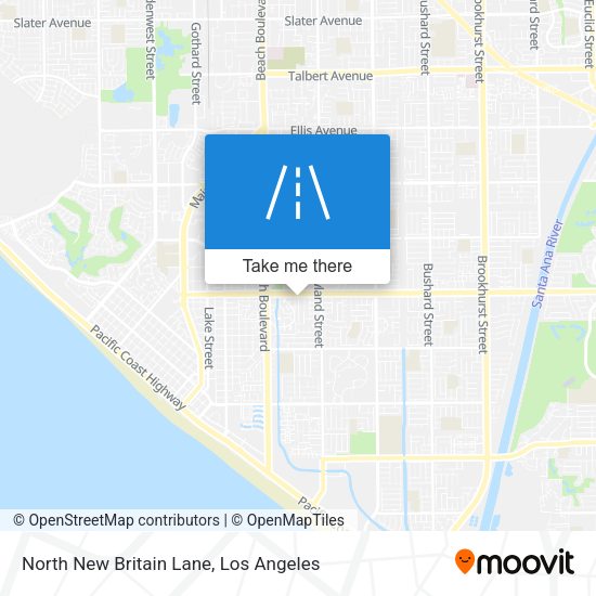 North New Britain Lane map