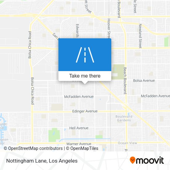 Mapa de Nottingham Lane