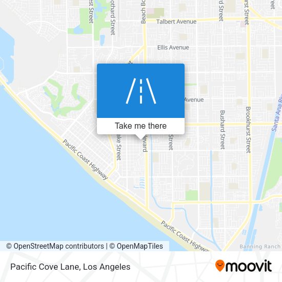 Pacific Cove Lane map