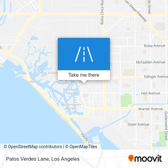 Palos Verdes Lane map