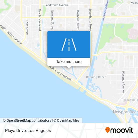 Playa Drive map