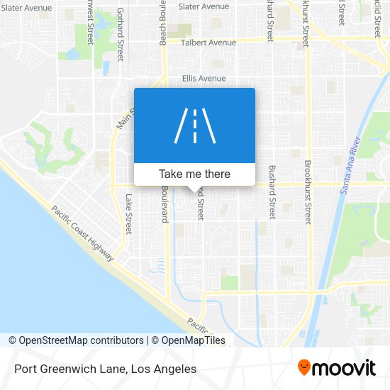 Port Greenwich Lane map