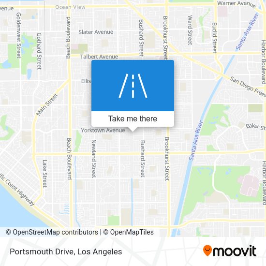 Portsmouth Drive map