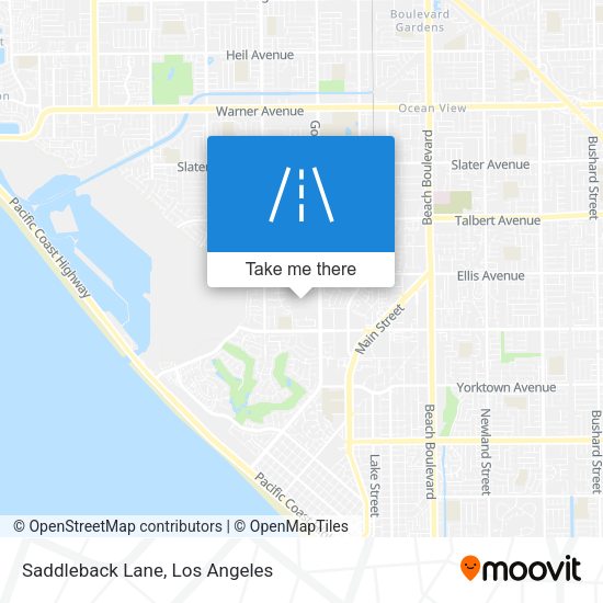 Saddleback Lane map