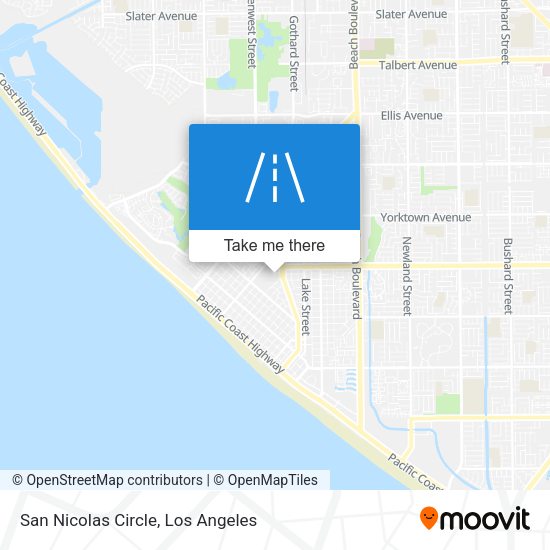 Mapa de San Nicolas Circle