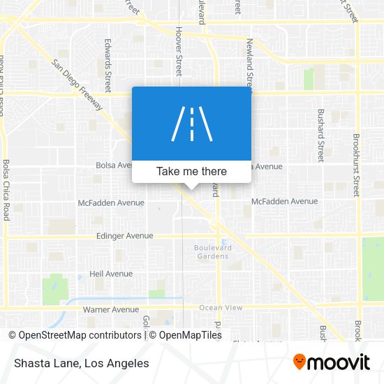 Mapa de Shasta Lane