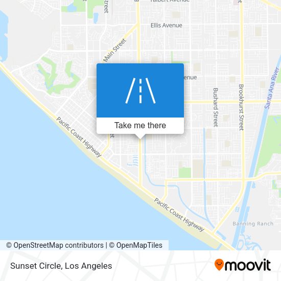 Sunset Circle map