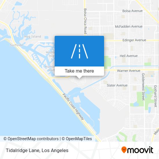 Tidalridge Lane map