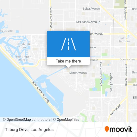 Mapa de Tilburg Drive