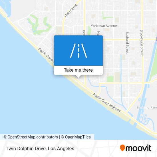 Twin Dolphin Drive map