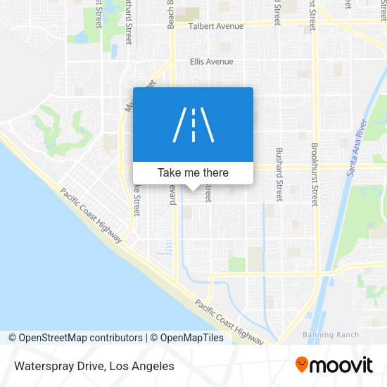 Waterspray Drive map