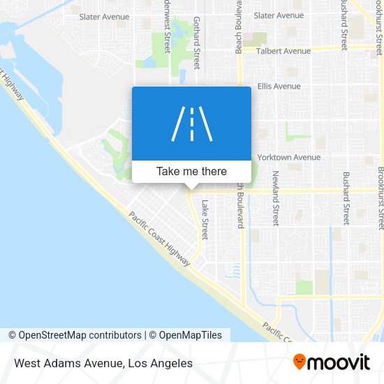 West Adams Avenue map